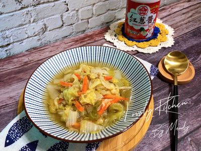 參考食譜 : 紅蔥醬滷白菜【電鍋版】