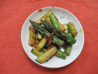 日式味噌煮蘆筍