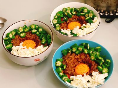 參考食譜 : 無水太陽茄子絞肉咖哩飯