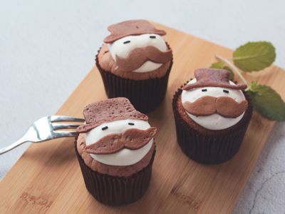 [父親節特輯]爸爸節鬆餅杯子蛋糕