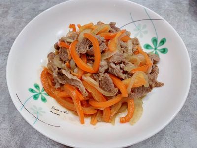 黃金醬炒牛肉片