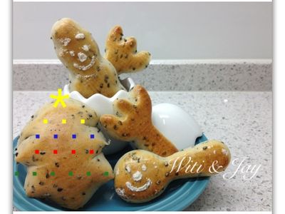 [Witi✿Kitchen](麵包機-麵包)麻吉聖誕麵包