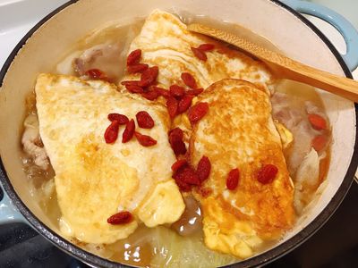 麻油蛋高麗菜豬