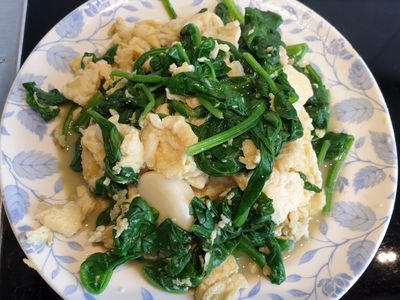 菠菜炒蛋