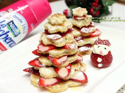 [草莓就愛鷹牌煉奶]草莓煉奶聖誕樹