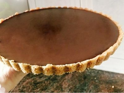 參考食譜 : 免烤巧克力軟派