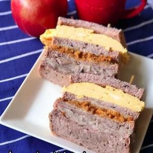 自製芋泥肉鬆蛋吐司