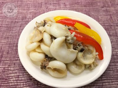 檸檬香蒜烤小花枝