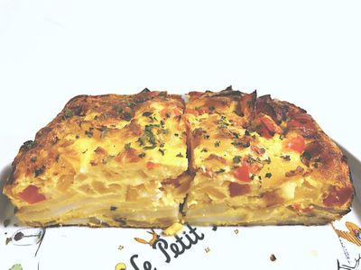 參考食譜 : 氣炸鍋料理《西班牙烘蛋》