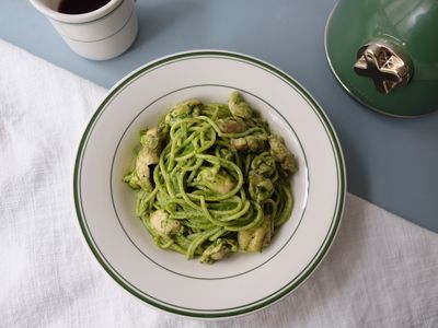 參考食譜 : 青醬雞肉義大利麵