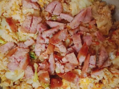 台式臘腸炒飯