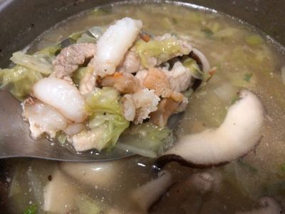 大白菜蟹腳赤肉羹