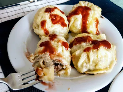 簡易水煎包（pizza皮替代版）