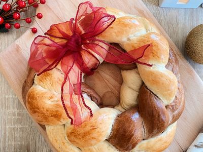聖誕花圈麵包