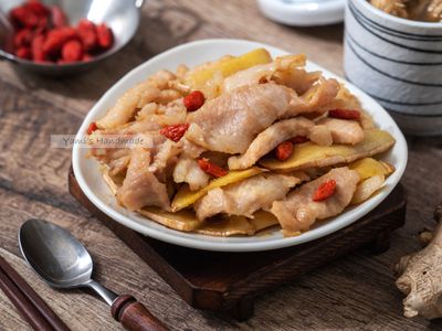 參考食譜 : 麻油松阪豬