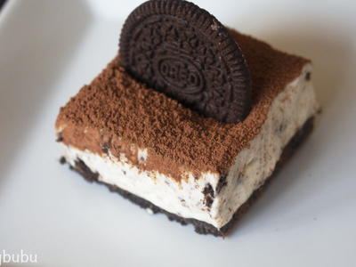 參考食譜 : 沒有魚膠粉的免焗oreo芝士蛋糕