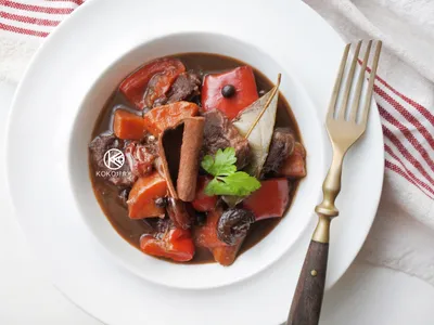 參考食譜 : 拜占庭風味紅酒燉牛肉