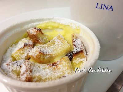 參考食譜 : 葡萄吐司布丁杯-簡易小烤箱版