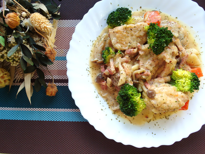 參考食譜 : 【家常菜】法式奶油燉雞