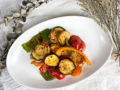 韓式氣炸雙菇佐食蔬【李錦記韓式烤肉醬】