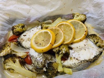 香料檸檬紙包石（石斑魚）