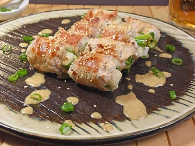 參考食譜 : 蔥肉山藥卷