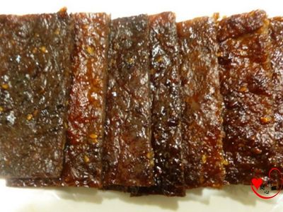 參考食譜 : 年節零食 自製肉脯乾
