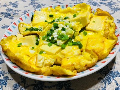 孩子們愛吃❤️香煎雞蛋豆腐