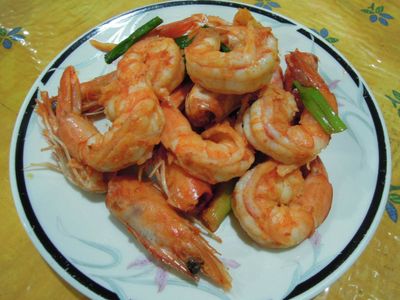 參考食譜 : 干燒老虎蝦