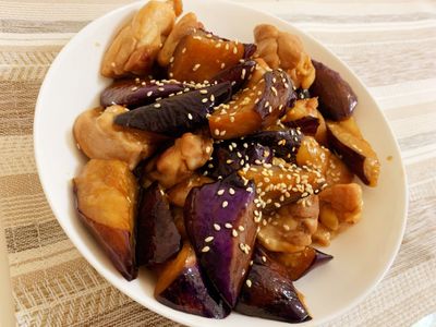 茄子燒雞