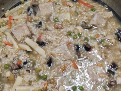 香菇竹筍芋頭粥