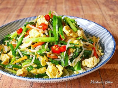韭菜綠豆芽炒蛋