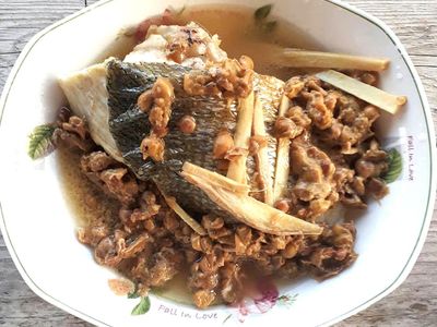 【電鍋料理】樹子蒸鱸魚