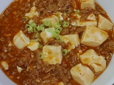 素麻婆豆腐（使用松珍-素絞肉）