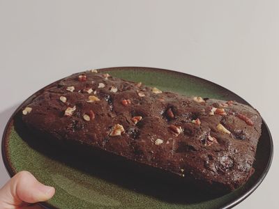 杏仁巧克力桂圓磅蛋糕