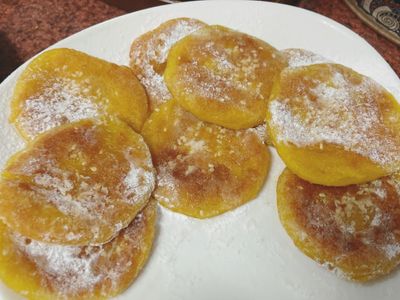 參考食譜 : 南瓜煎餅