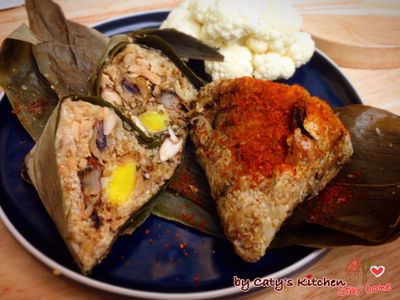 生酮無米海鮮蛋黃粽