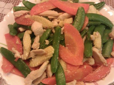 三色脆蔬炒雞肉【卡特莉的晚餐】