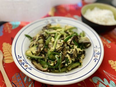 香菇小黃瓜炒蛋