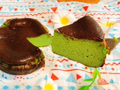 親子一起做抹茶巴斯克乳酪蛋糕