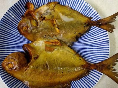 煙燻黑鯧魚