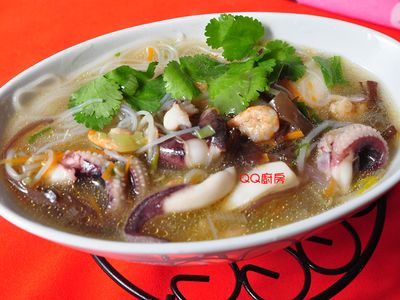 參考食譜 : 花枝米粉羹湯