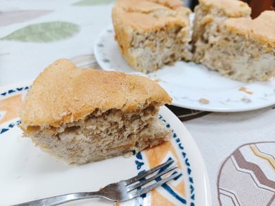 參考食譜 : 超香蜂蜜香蕉蛋糕