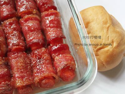 參考食譜 : 【Take a bread！創意三明治、麵包早餐】美式蜜糖培根熱狗