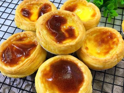 參考食譜 : 𝐾𝐹𝐶 蛋撻 奶香蛋撻♡︎