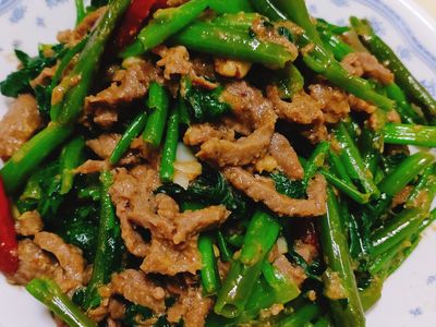 沙茶空心菜牛肉