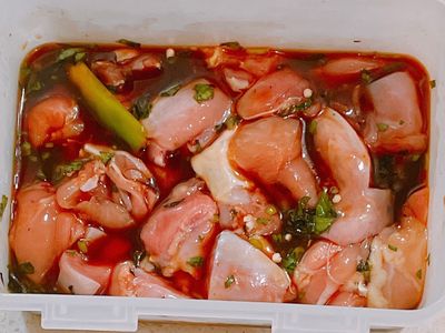 自製烤肉醃醬-塔香醬雞腿肉