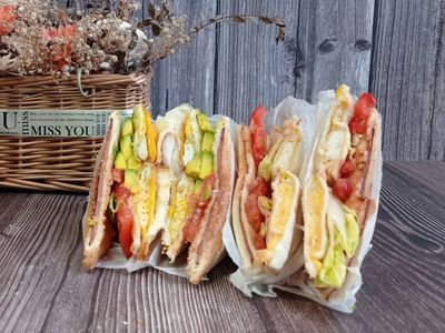 【彩蔬三明治】給足了的營養與💪活力！