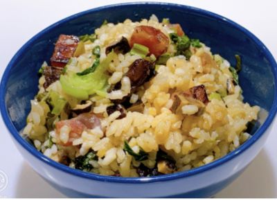 參考食譜 : 上海臘味煲菜飯（4人份）