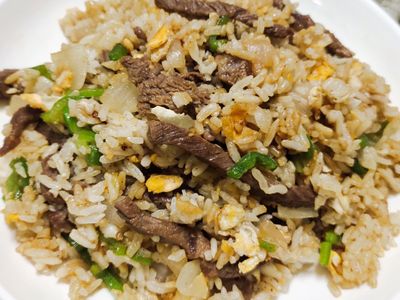 青椒牛肉蛋炒飯